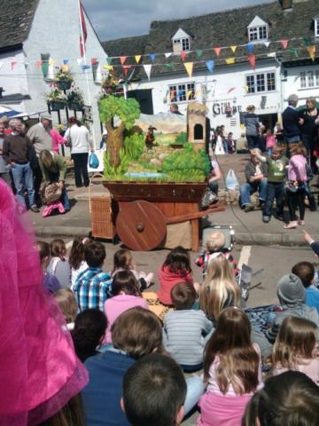 Medieval Puppet show performance